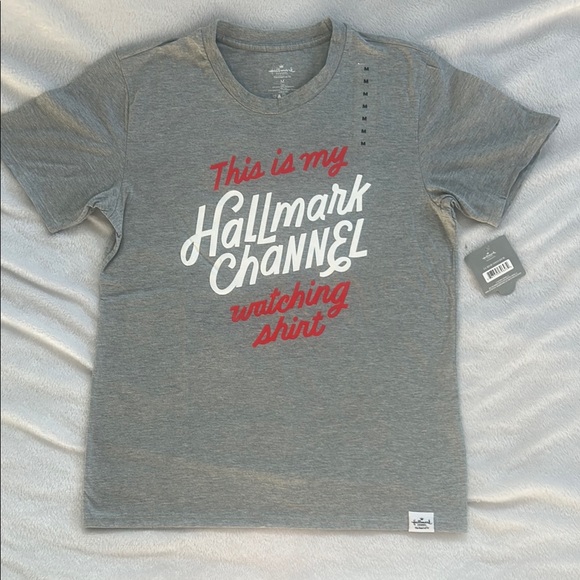 Hallmark Retro Gray and Red Short Sleeve Tee - Picture 1 of 7